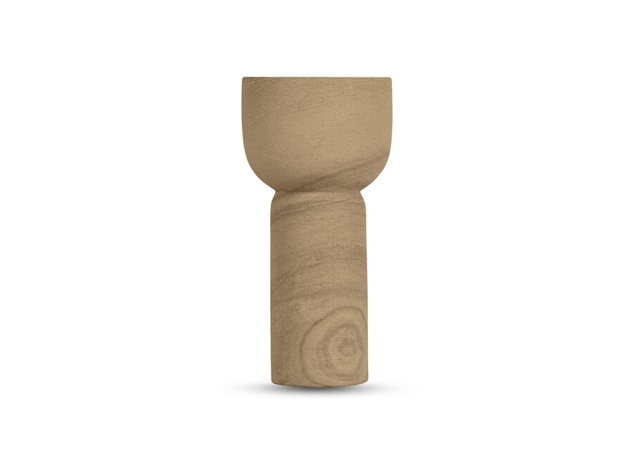 Candlestick 'Nyborg' L - smoke