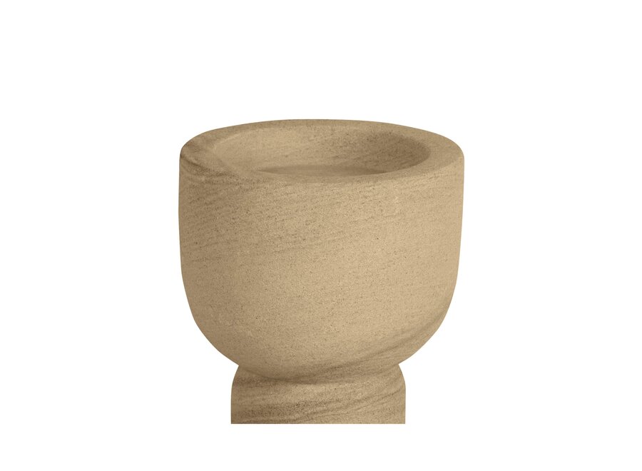 Candlestick 'Nyborg' L - smoke