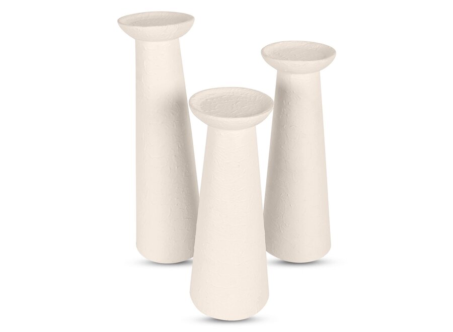 Candleholder 'Falun' S - white
