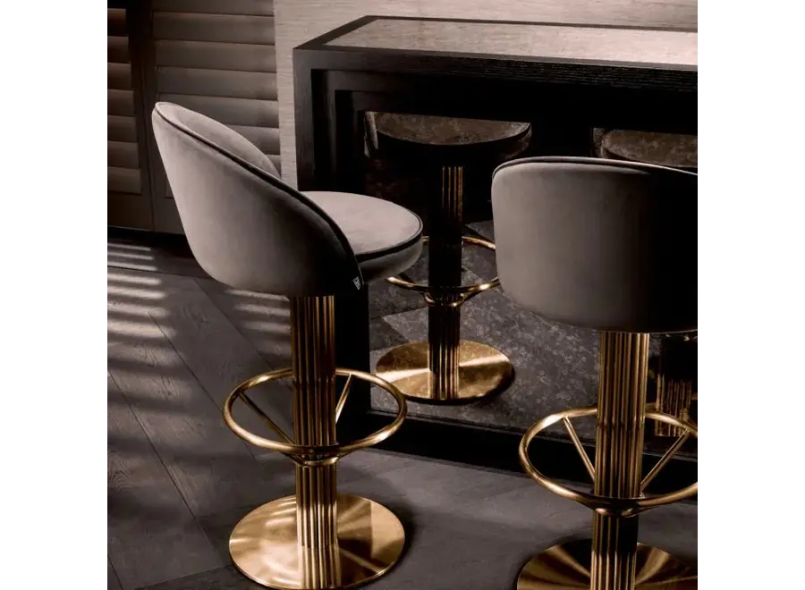 Bar chair 'Dorland' - Roche dark grey