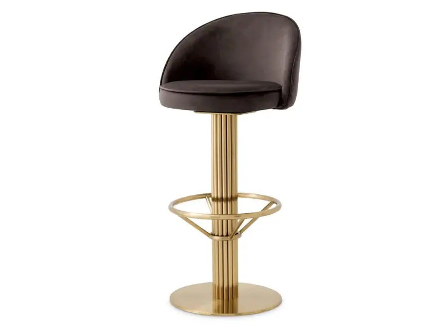 Chaise de bar 'Dorland' - Roche dark grey