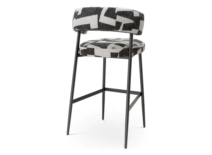 Chaise de bar ' Folsom' -Brooklyn black