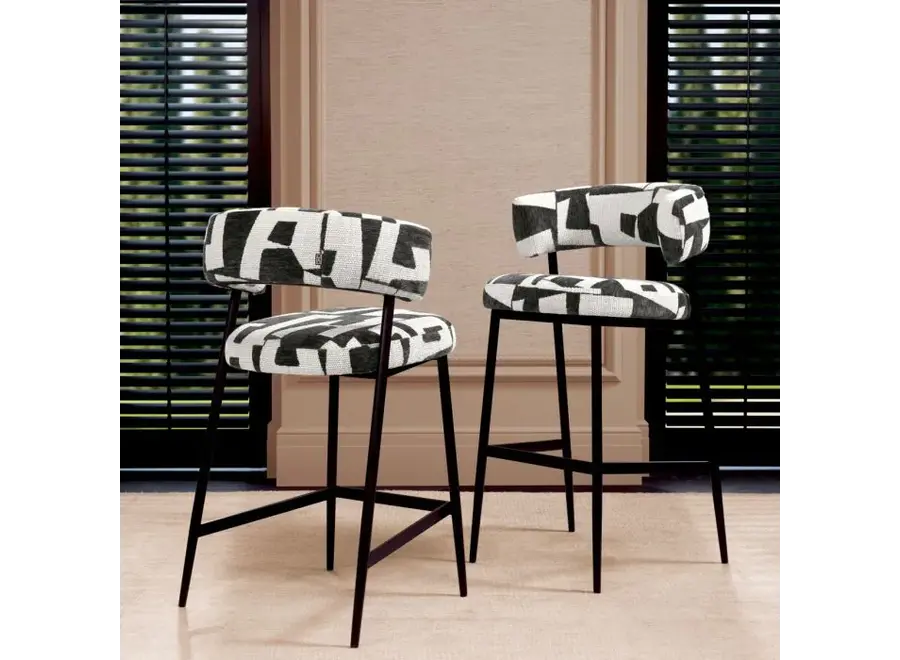 Bar chair ' Folsom' - Brooklyn black