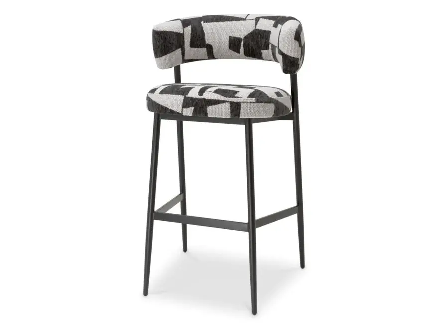 Chaise de bar ' Folsom' -Brooklyn black