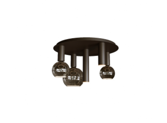 Deckenleuchte 'Riva' Platinum - 5 Lichter Lichtpaket