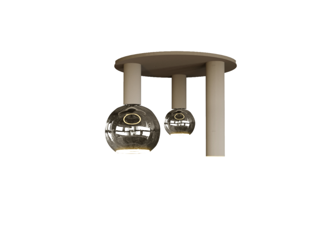Deckenleuchte 'Riva' Quartz - 3 Lichter Lichtpaket