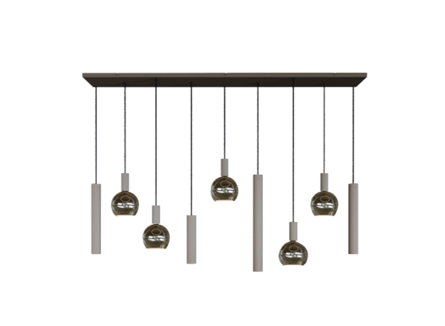 Hängelampe 'Riva' Straight - Quartz 2- 9 Lichter Segula light package