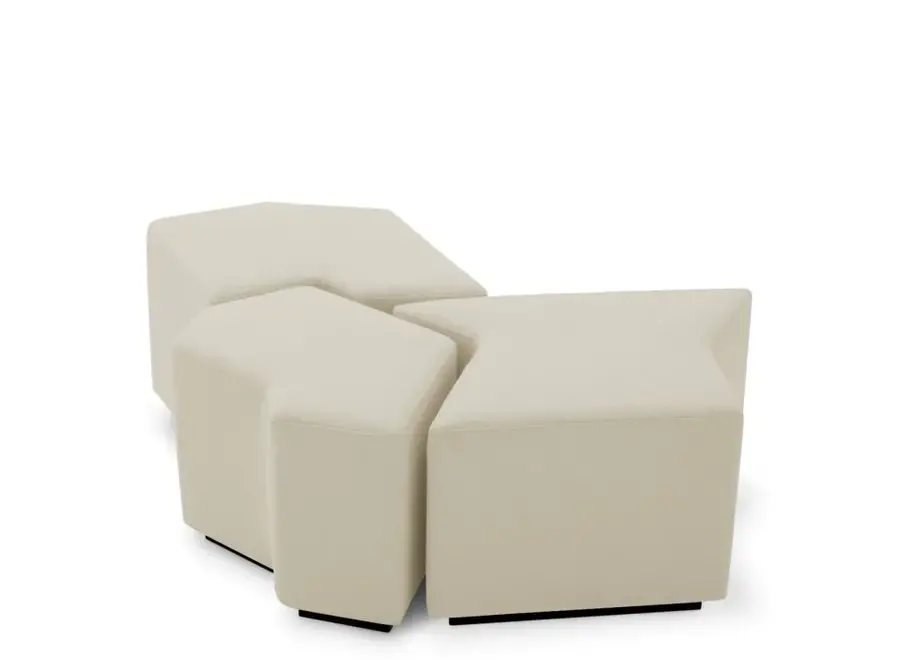 Hocker ‘Filbert-set of 3´