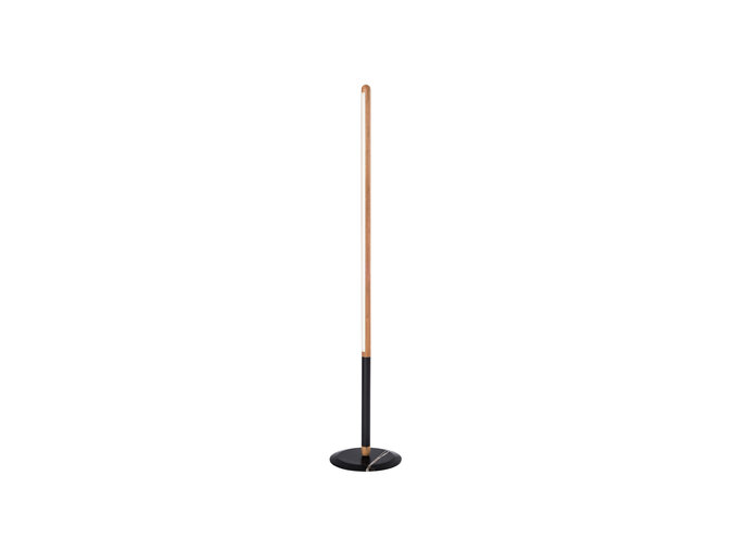Vloerlamp 'LINEA UNO' - Oak/Graphite/Sahara Noir Marble