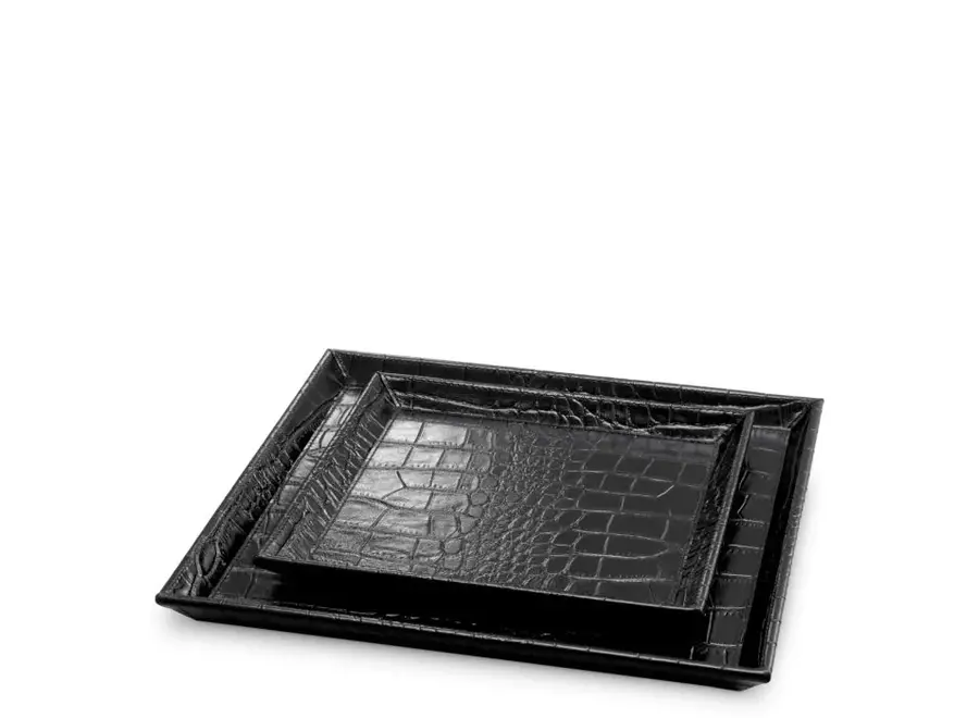 Desk Tray 'Scaleo' - Set of 2 - Black