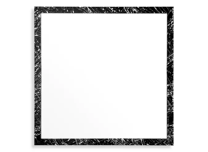 Mirror Reflection of Eccentricity - Black artistic wooden frame