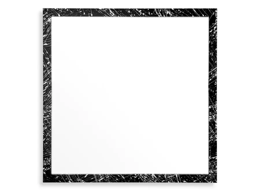 Mirror Reflection of Eccentricity - Black artistic wooden frame