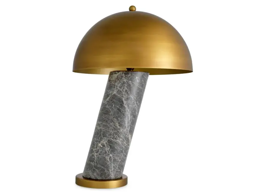 Lampe à poser ' Daniel' - Grey marble