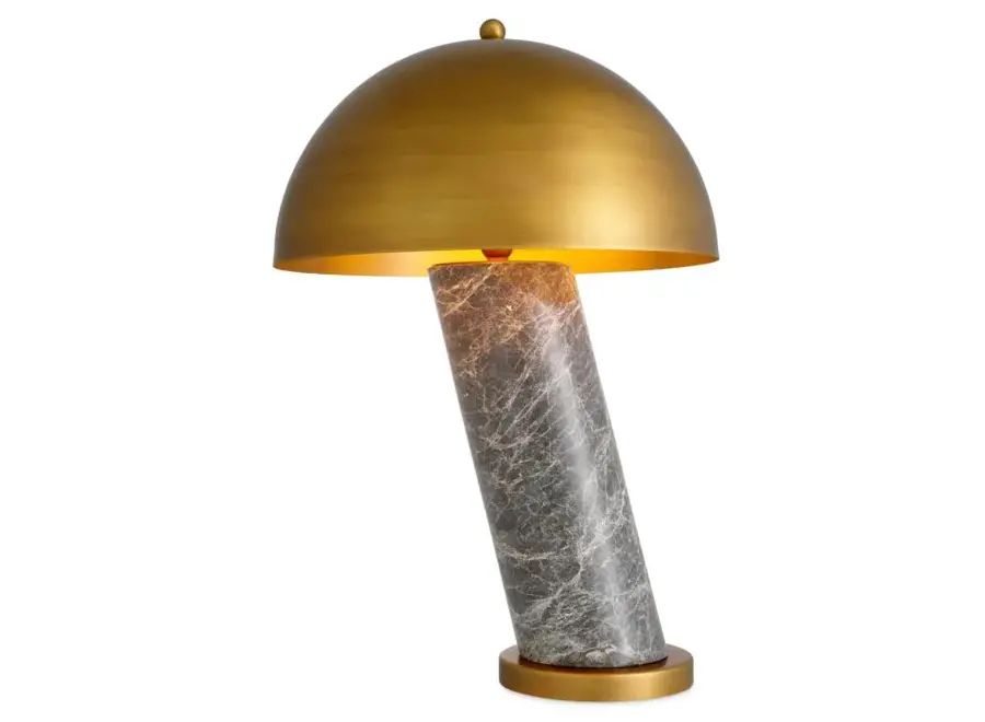 Table lamp ' Daniel' - Grey marble
