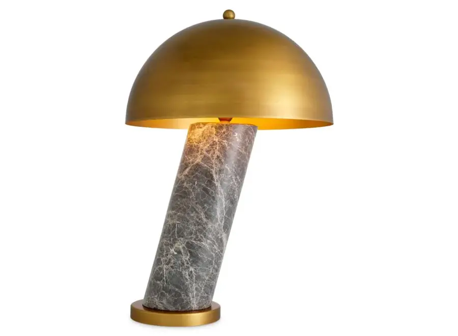 Table lamp ' Daniel' - Grey marble