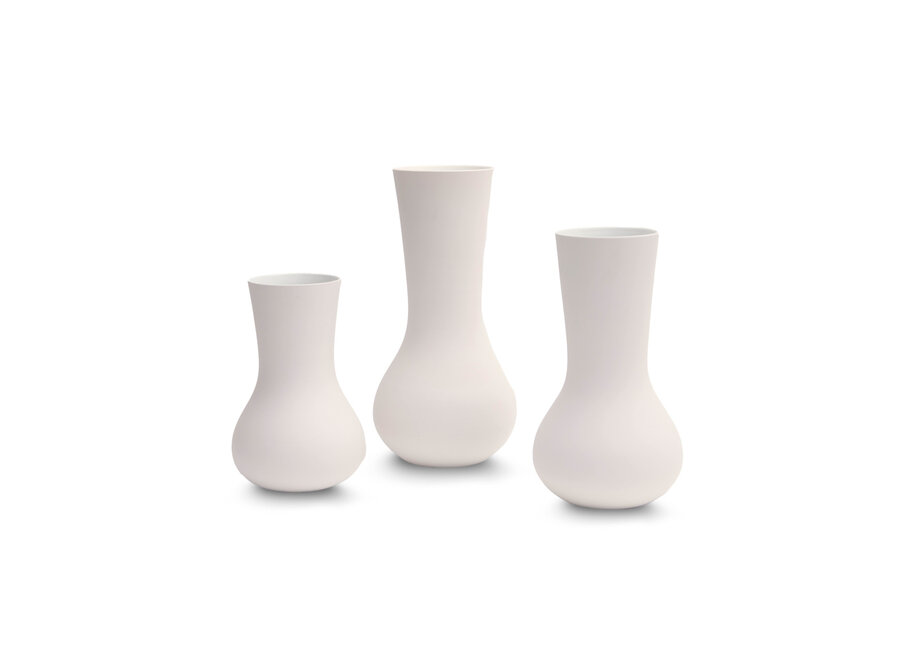 Vase 'Liora' L - Grey White