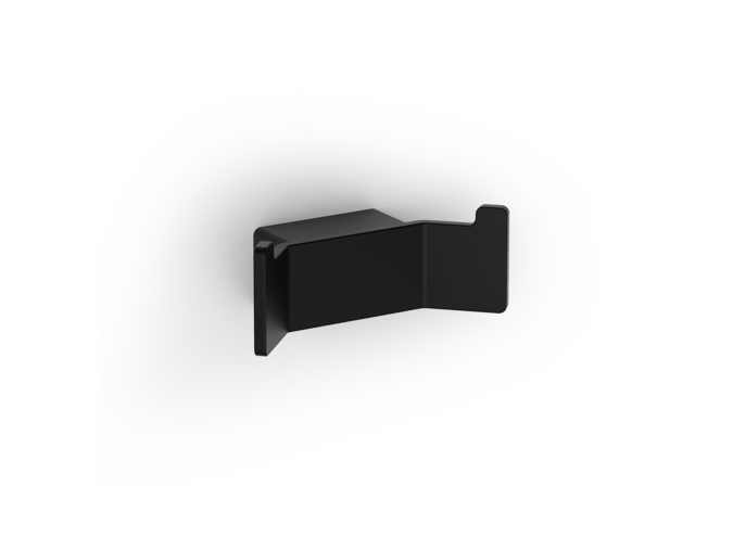 Wall hook Contract - Double - Black matt