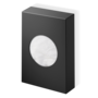 Hygiënische zakjesdispenser 'Contract' - Black matt