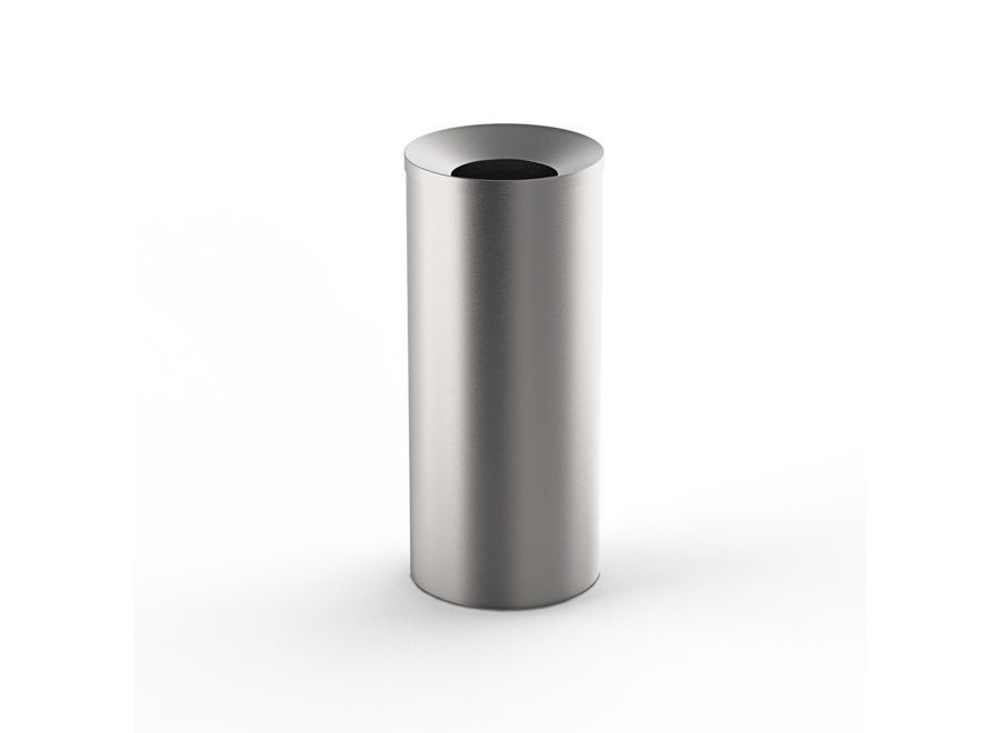 Prullenbak 'Contract' DW230 - Stainless steel matt