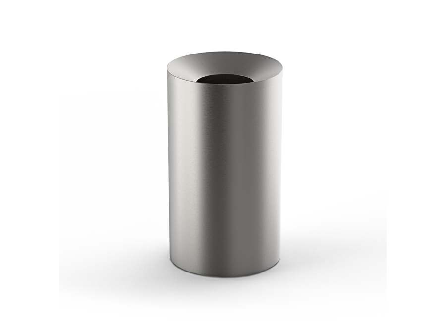 Prullenbak 'Contract' DW240 - Stainless steel matt