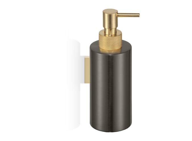 Zeepdispenser Club WSP3- Wandbevestiging- Dark metal matt / Gold matt