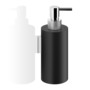 Soap dispenser 'Club' WSP3 - Wall mounted - Black matt / Chrome