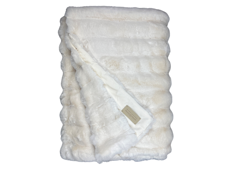 Jeté en Fourrure - Arctic Fox Ivory