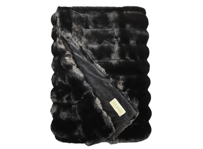 Fur plaid - Arctic Fox Black