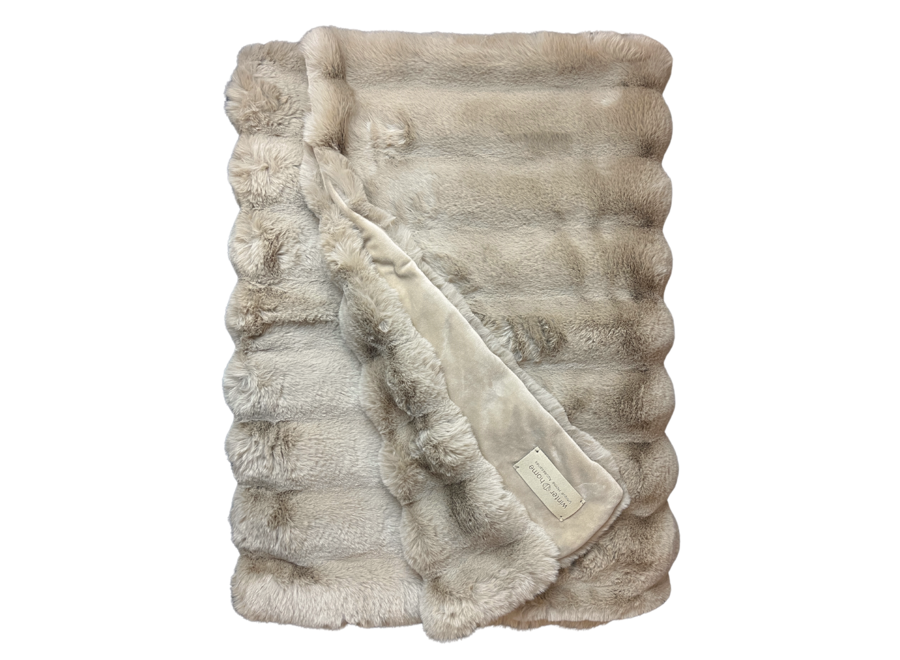 Jeté en fourrure 'Arctic Fox Beige'