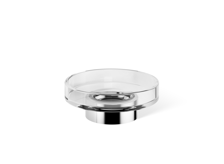 Soap dish 'Century' - Chrome / Clear Glass