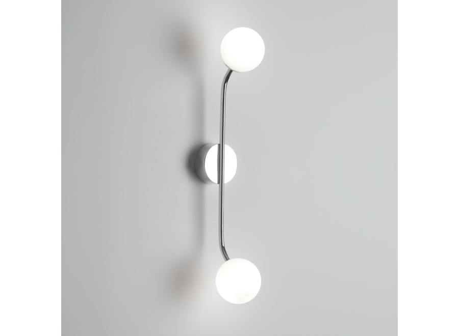 Wandlamp 'Mikado' - Double - Chrome