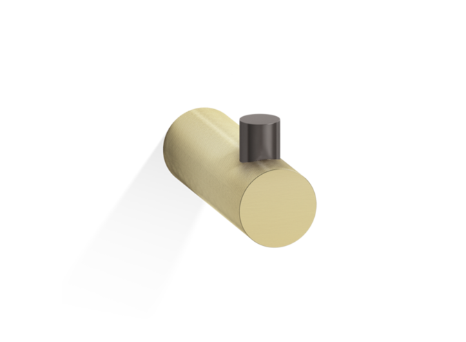 Wandhaak Club - Dark metal matt / Gold matt