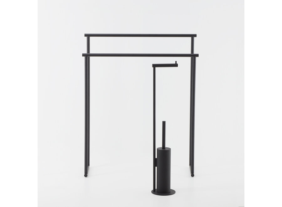 Handdoekrek 'Century' -  Black matt