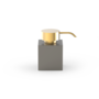 Zeepdispenser 'Century' - Square - Dark metal matt / Gold matt