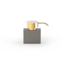 Soap dispenser 'Century' - Rectangular - Dark metal matt / Gold matt