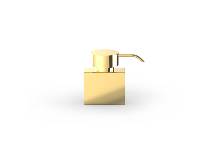 Soap dispenser Century - Rectangular - Gold shiny 24 carat