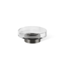 Soap dish 'Century' - Dark metal matt / Clear Glass