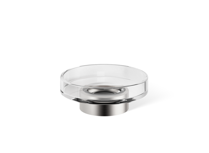 Zeepbakje Century - Stainless steel matt/ Clear Glass