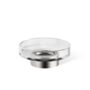 Soap dish 'Century' - Stainless steel matt / Clear Glass