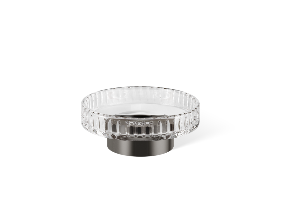 Zeepbakje Century - Dark metal matt / Cut Glass