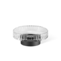 Seifenschale 'Century' - Black matt  / Cut Glass