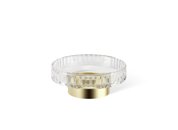 Zeepbakje Century - Gold matt / Cut Glass