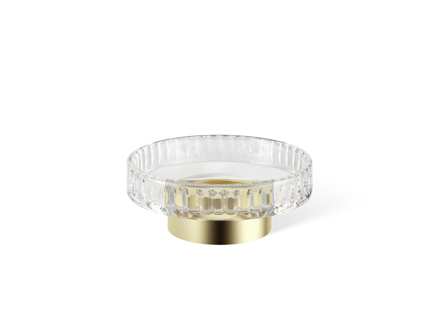 Zeepbakje Century - Gold matt / Cut Glass