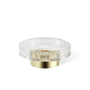Porte-savon 'Century' - Gold matt / Cut Glass