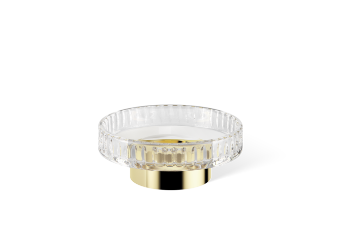 Zeepbakje Century - Gold  / Cut Glass