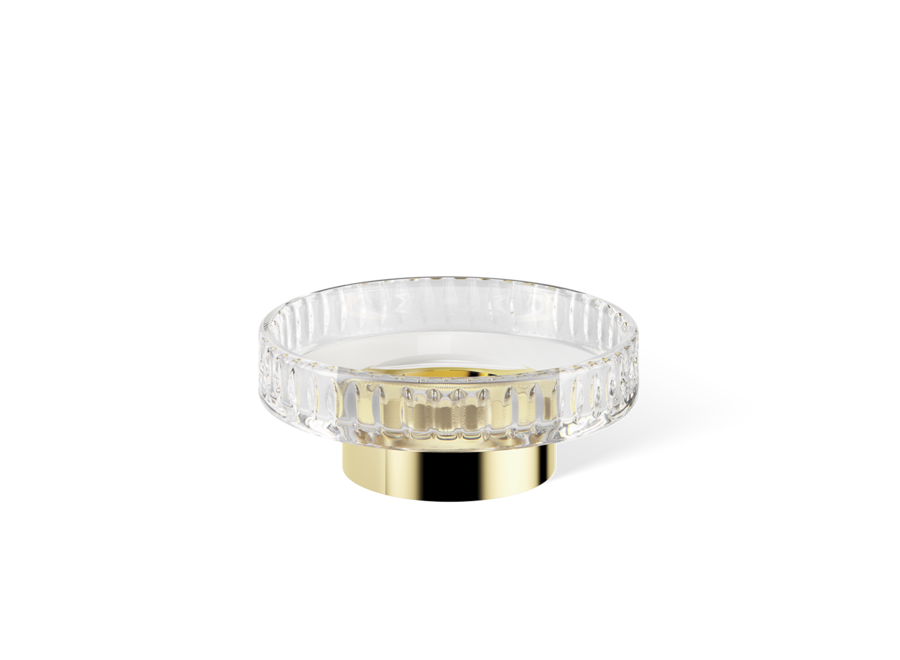 Zeepbakje Century - Gold  / Cut Glass