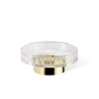 Seifenschale 'Century' - Gold  / Cut Glass