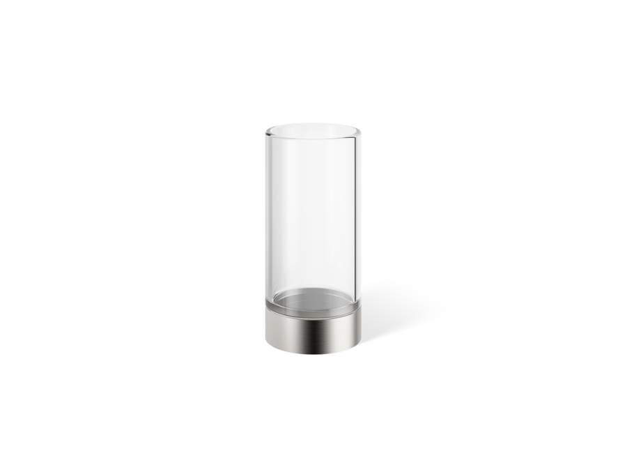Becher 'Century' - Stainless steel matt / Clear glass