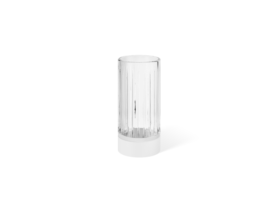 Beker Century - Crystal clear / White matt / Cut glass
