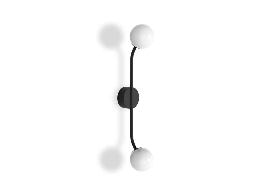 Wall lamp 'Mikado' - Double - Black matt